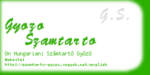 gyozo szamtarto business card